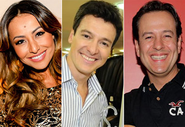 Sabrina Sato, Rodrigo Faro e Celso Zucatelli participam do Teleton 2014 - Ag News