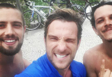 Rafael Cardoso Igor Rickli E Rafael Losso Pedalam Juntos No Rio OFuxico