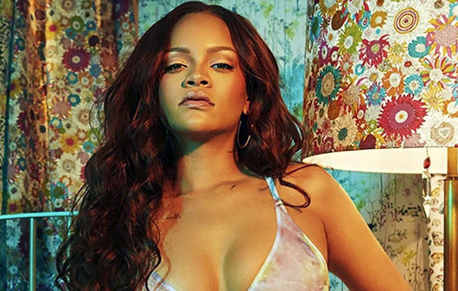 Rihanna Posa De Lingerie Ao Lan Ar Nova Cole O Ofuxico