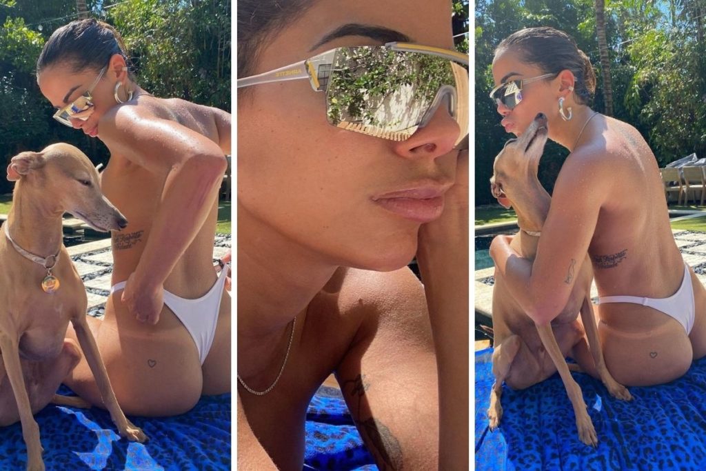 Anitta Empina O Bumbum E Faz Topless Beira Da Piscina