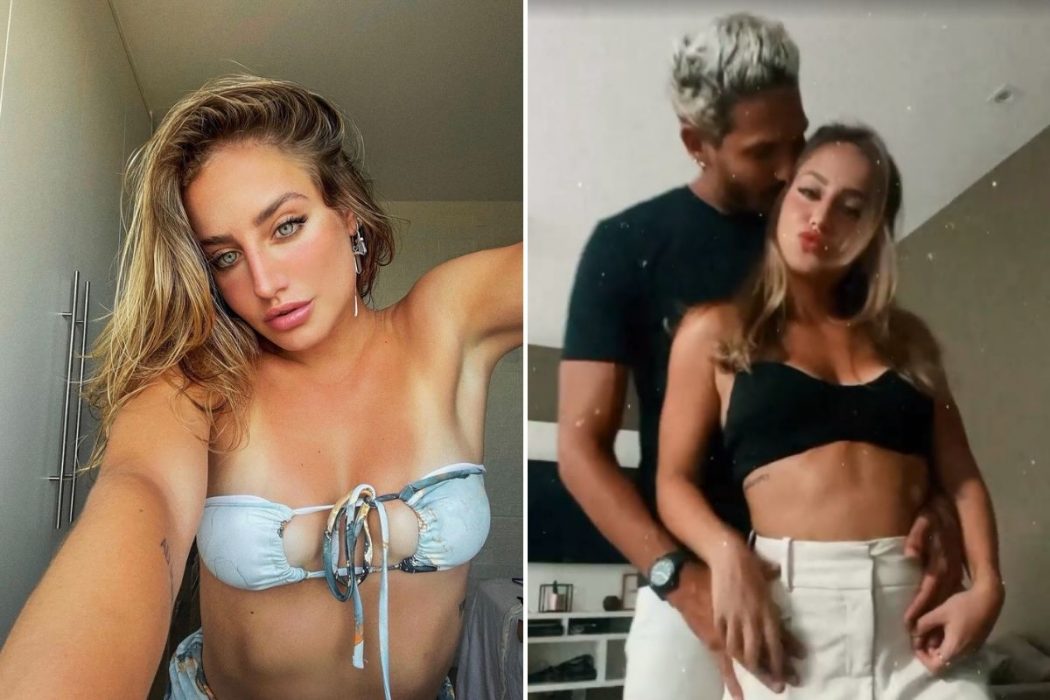 Namorados Bruna Griphao e João Zoli dançam agarradinhos em vídeo