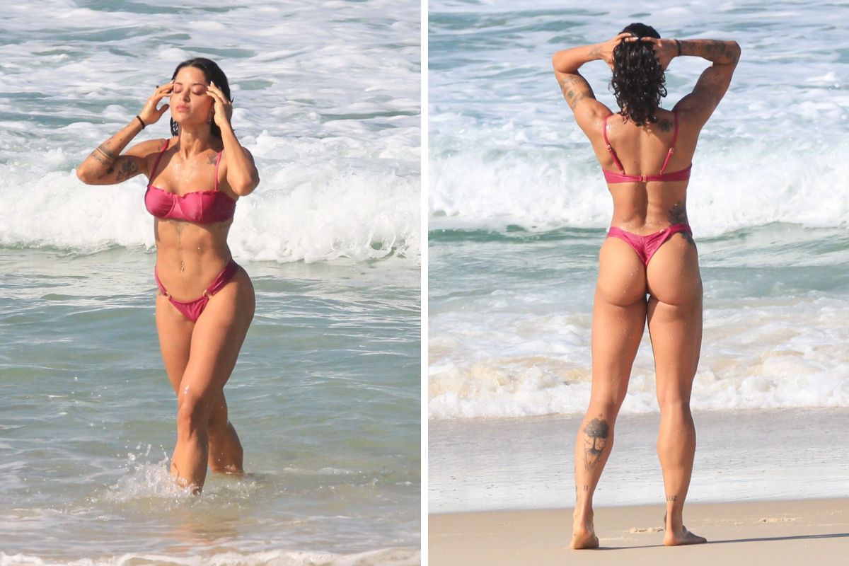 Aline Campos Exibe Corp O Em Dia De Praia No Rio De Janeiro