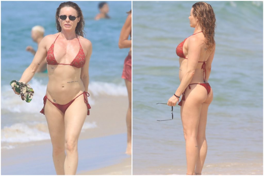 Aos Anos Rita Guedes Mostra Excelente Forma F Sica Em Dia De Praia