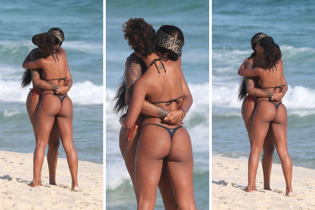 Ludmilla Troca Beijos Calientes Brunna Gon Alves Na Praia Ofuxico