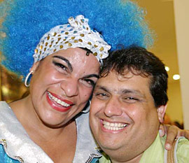 Ará Rocha com o marido Marcos Delfante