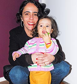 Silvia Buarque com a filha Irene