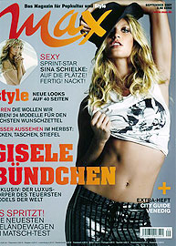 Gisele Bündchen na capa da revista Max Magazine