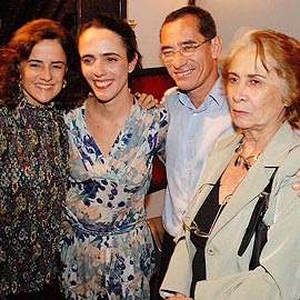 Marieta Severo, Silvia Buarque, Chico Diaz e Candida Diaz