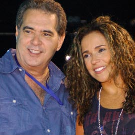 Daniela Mercury e o diretor Aloisio Legey