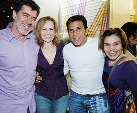 Carlos Magalhães, Bia Siedel, Eri Johnson e Cláudia Rodrigues