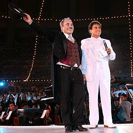 Marcos Frota e Stênio Garcia no palco