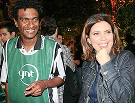 Hélio de la Peña e Astrid Fontenelle no evento