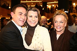 Amaury Jr, Olga Bongiovani e Helena Mottin