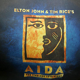 Banner do espetáculo AIDA, que tem previsão de estréia no início de 2008