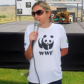 Mônica Renno, superitendente da WWF promove o leilão