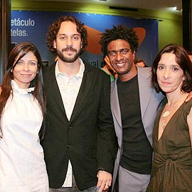 Ana Lima, Gabriel O Pensador, Hélio de La Peña com a mulher