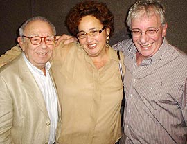 Emíliano Queiroz, Cláudia Jimenez e Marco Nanini