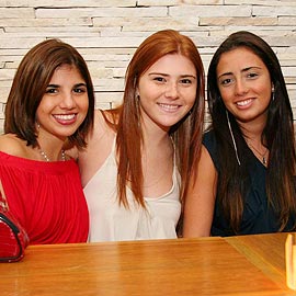 Natália Souto, Mariah Rocha e Ana Carolina