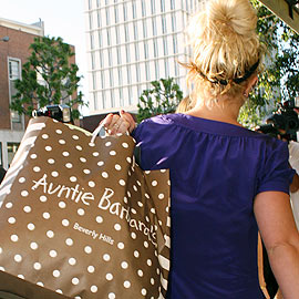 Britney com suas compras