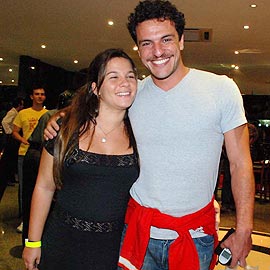 Rodrigo Lombardi e a mulher Betty