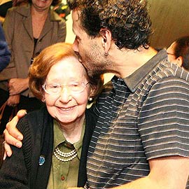 Marcos e sua avó Lourdes Palmeira