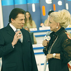 Silvio Santos e Hebe Camargo