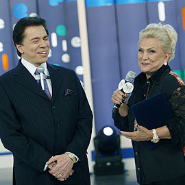 Silvio Santos e Hebe Camargo