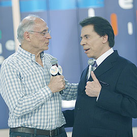 Eduardo Suplicy e Silvio Santos