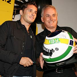 Otávio Mesquita e Giancarlo Fisichella