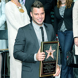 Ricky Martin recebe homenagem na Calçada da Fama