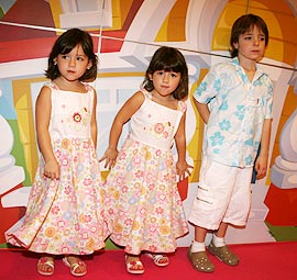 Sophia, Marina e João Augusto