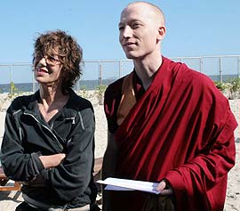 Jany Birkin e Acharya Lobsang