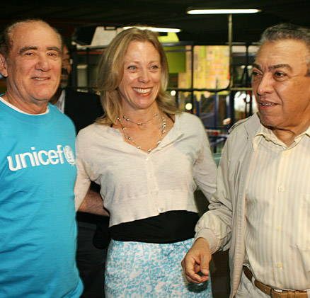 Renato Aragão, Marie Pierri e Maurício de Sousa