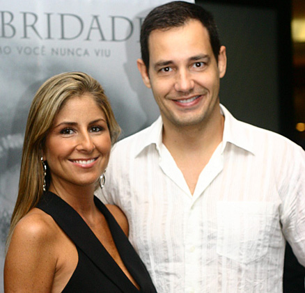 Patrícia Maldonado com o marido Celso Cavallini