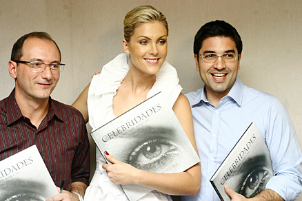 Brito Jr, Ana Hickmann e Edu Guedes