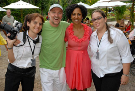 Eliana Oliveira, Hans Donner e Valéria Valenssa 