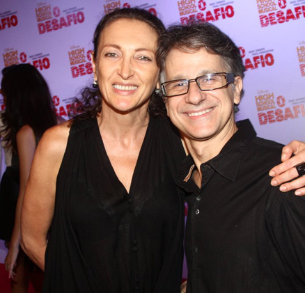 Debora Olivieri e o diretor Cezar Rodrigues conferiram o filme juntos