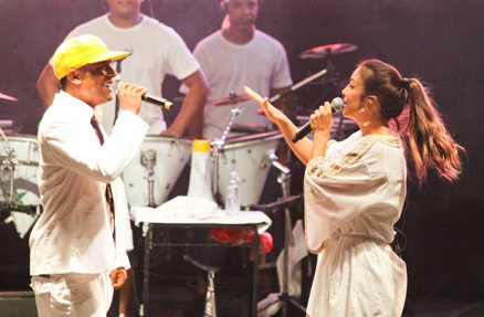 Márcio Vitor e Ivete cantam juntos