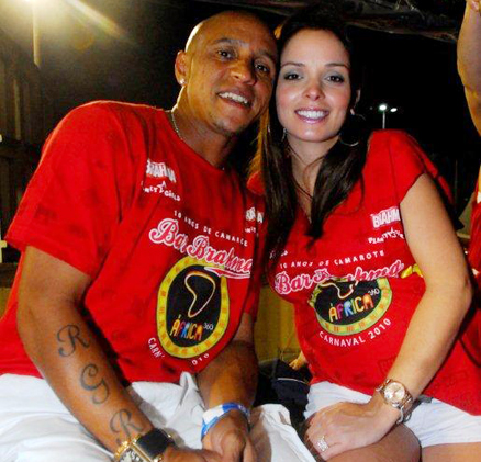 Roberto Carlos e esposa