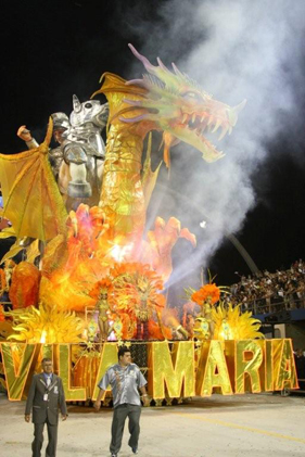 Desfile Unidos de Vila Maria, em São Paulo