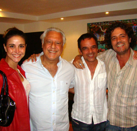 Alexandra Martins, Antônio Fagundes, Ângelo Antônio e Felipe Camargo