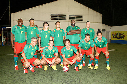 Equipe que representava a seleção de Camarões