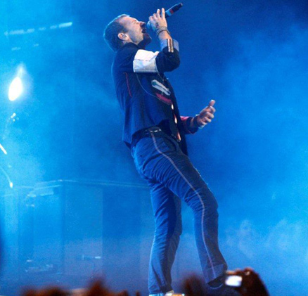 Chris Martin, vocalista da banda Coldplay