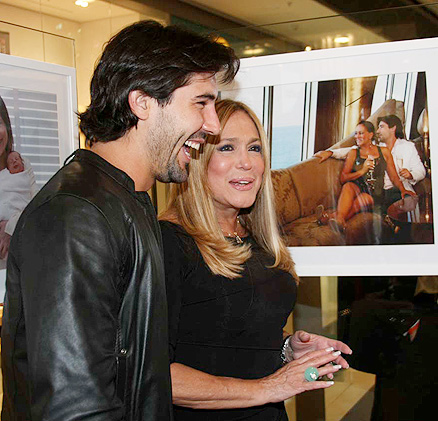 Susana Vieira e Sandro Pedroso eram só sorrisos