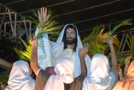 Casagrande usou peruca e barba falsa para caracterização de Jesus