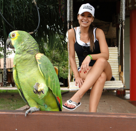 O bichinho também faz pose para a foto