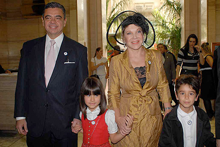 A ex-prefeita de São Paulo Marta Suplicy levou a família