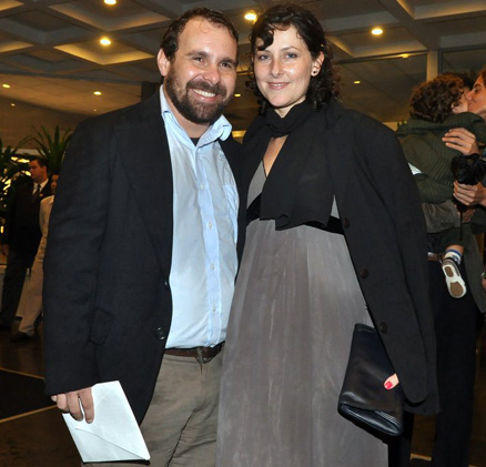 Jonas Torres, o Bacana de Armação Ilimitada, com a mulher, Daniele Raible 
