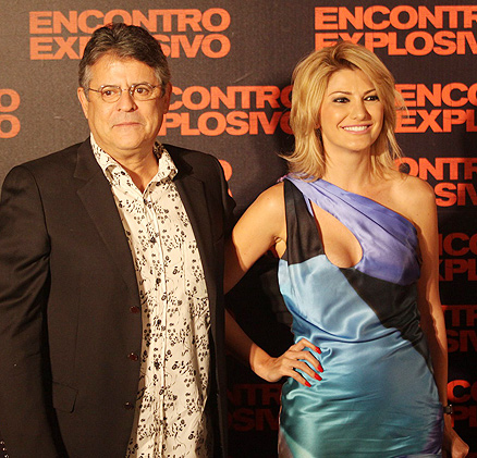 Marcos Paulos e Antônia Fontenelle, na pré-estreia do filme Encontro Explosivo 