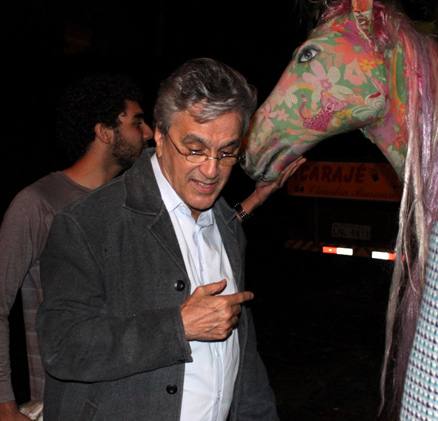 Caetano Veloso também foi à festa